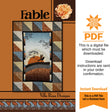 Fable Quilt Pattern Only - INSTANT DIGITAL DOWNLOAD - By Villa Rosa Designs Size 40" x 56" (50" x 66" with optional border)