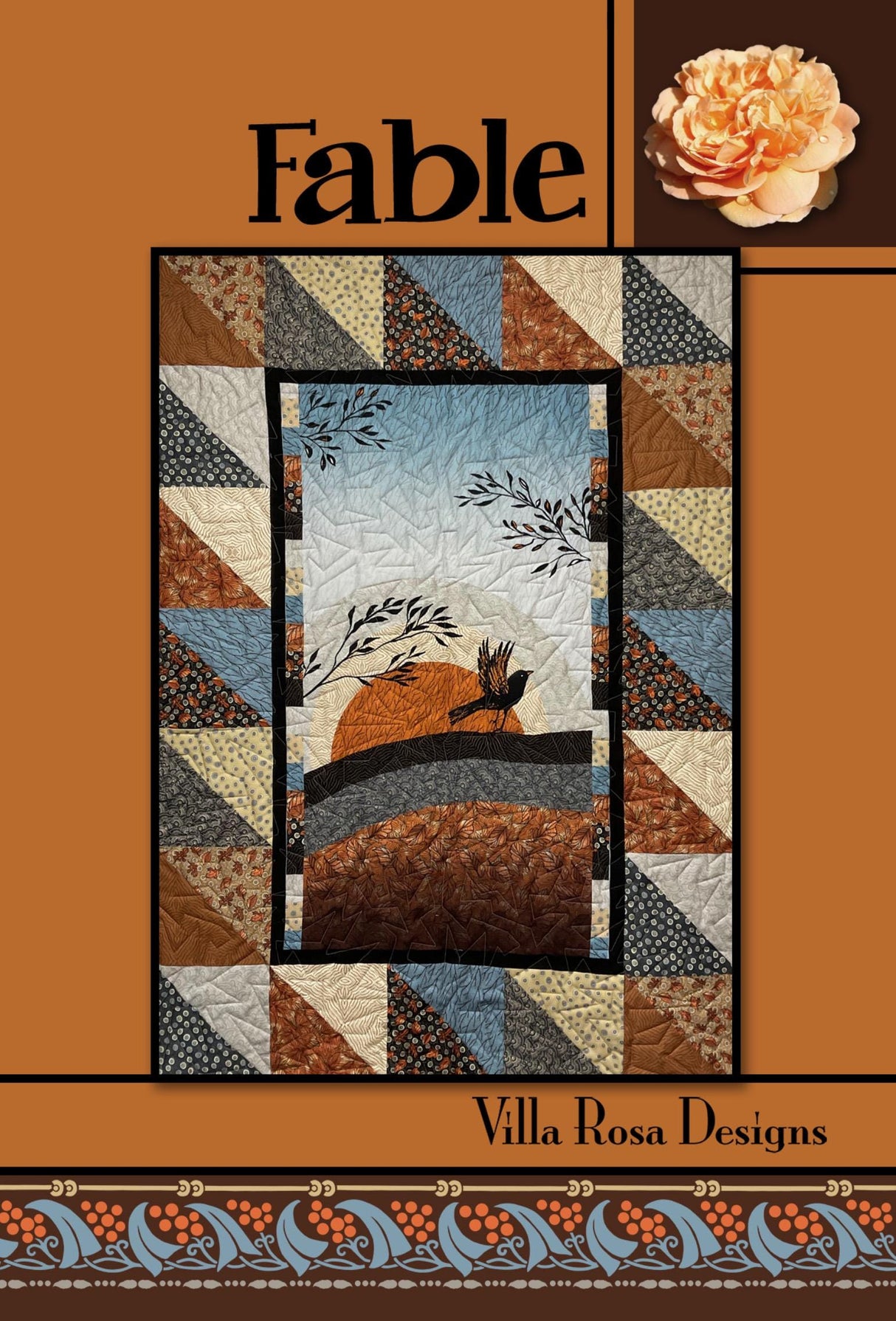 Fable Quilt Pattern Only - INSTANT DIGITAL DOWNLOAD - By Villa Rosa Designs Size 40" x 56" (50" x 66" with optional border)