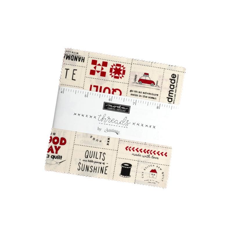 Threads 5" Charm Pack 55680PP by Sweetwater for Moda Fabrics