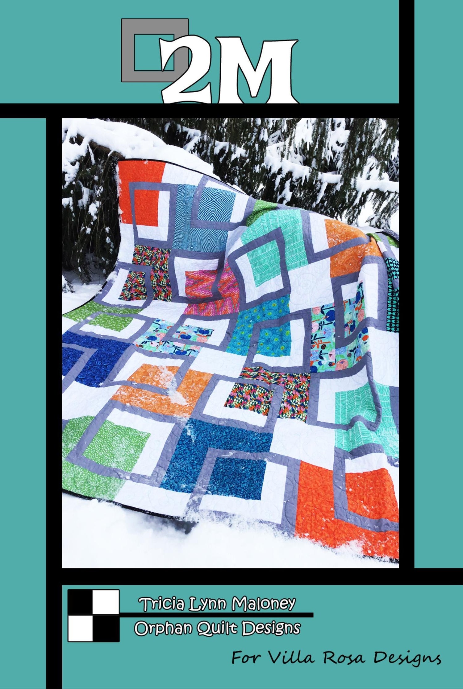 2M Quilt Pattern Only - INSTANT DIGITAL DOWNLOAD - From Orphan Quilts for Villa Rosa Designs Size 88" x 88"
