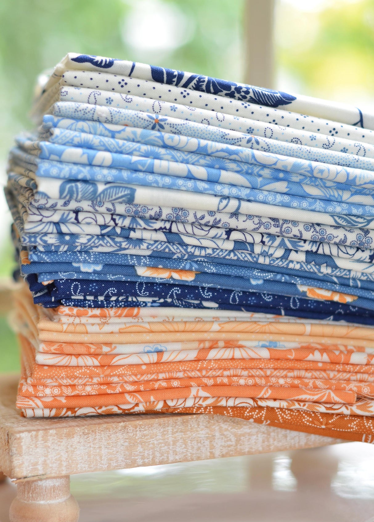 Denim and Daises Mini Charm Pack 35380MC By Fig Tree and Co for Moda Fabrics bin 72