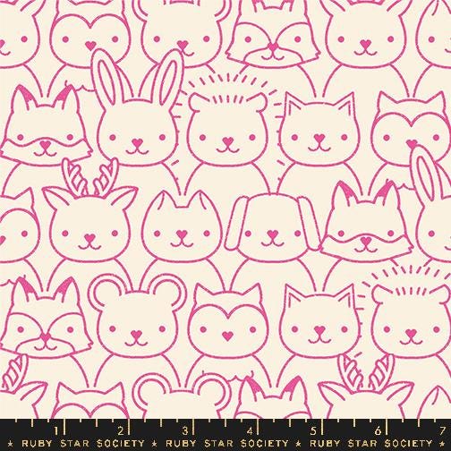 a large group of cats and rabbits on a white background