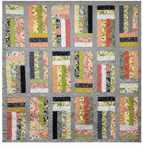 Barnum Quilt Pattern Only - INSTANT DIGITAL DOWNLOAD - From Rachelle Handmade for Villa Rosa Designs Size 62" x 62"