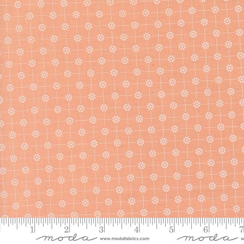 Cottage Charm Pixie Enjoyable Peach 31755-19 by Heather Briggs of My Sew Quilty Life Sold in 1/2 yard increments