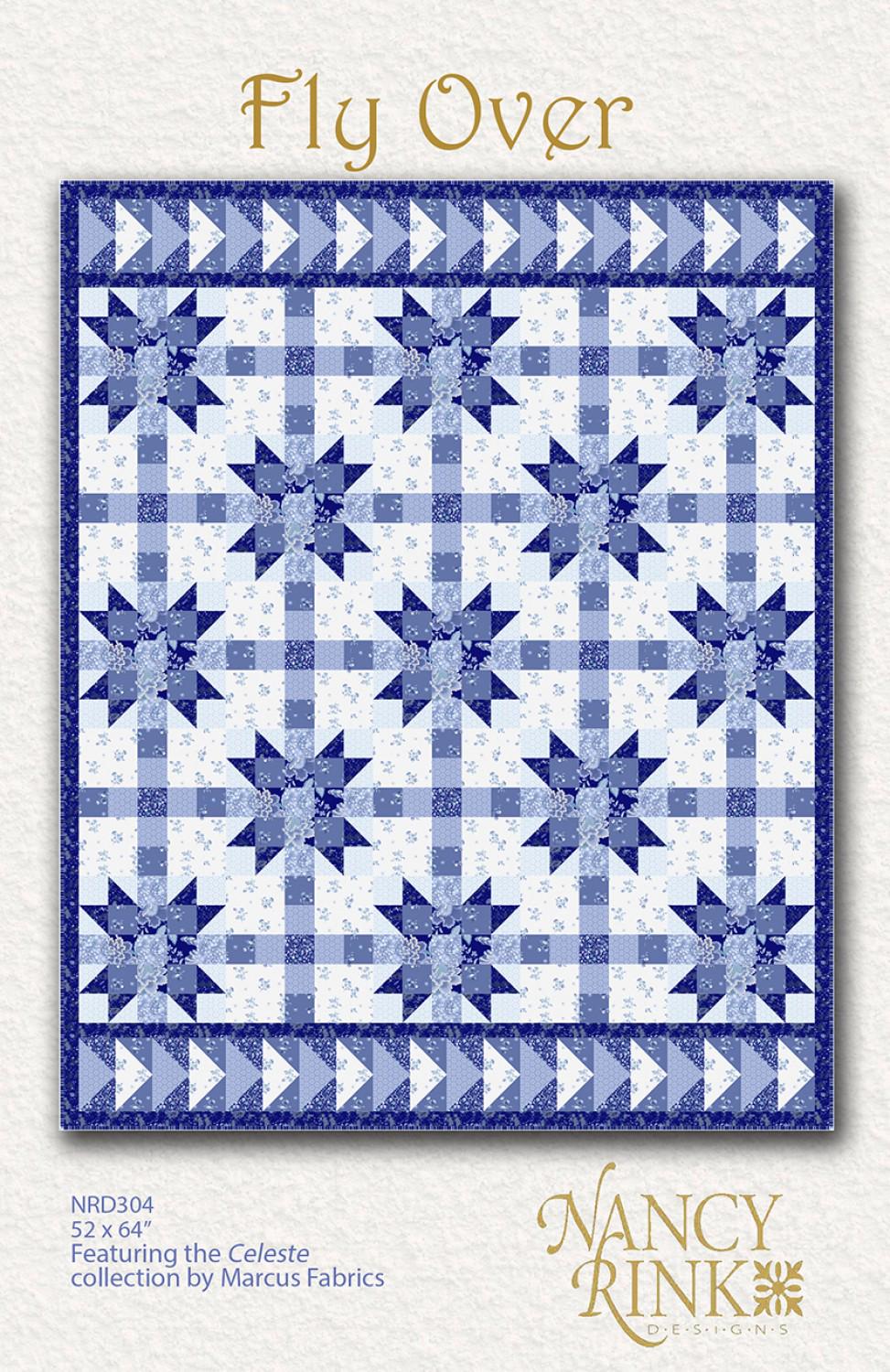 Fly Over Pattern Only by Nancy Rink Designs NRD304 52" x 64"