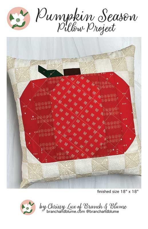 Pumpkin Season Pillow BNB2323 by Chrissy Lux of Branch and Blume 18"x 18"