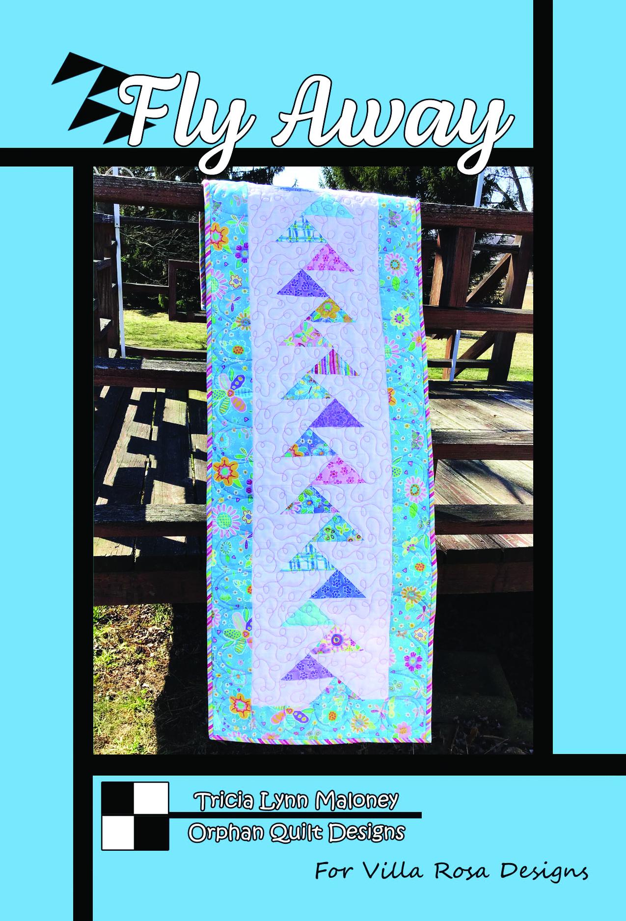 Fly Away Table Runner Pattern Only - INSTANT DIGITAL DOWNLOAD - From Orphan Quilts for Villa Rosa Designs 16" x 54"