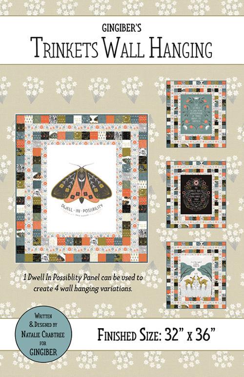 Trinkets Wall Hanging Pattern GB046 by Gingiber 32" x 36"