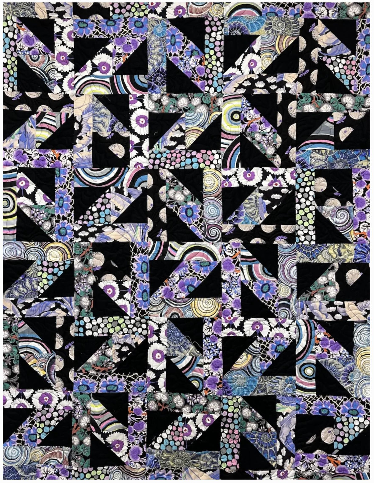 Sisterhood Quilt Pattern Only - INSTANT DIGITAL DOWNLOAD - From Tricia Lynn Maloney for Villa Rosa Designs Size 50"x64"