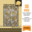 Butterfield Quilt Pattern Only - INSTANT DIGITAL DOWNLOAD - From Villa Rosa Designs 42 in x 56 in