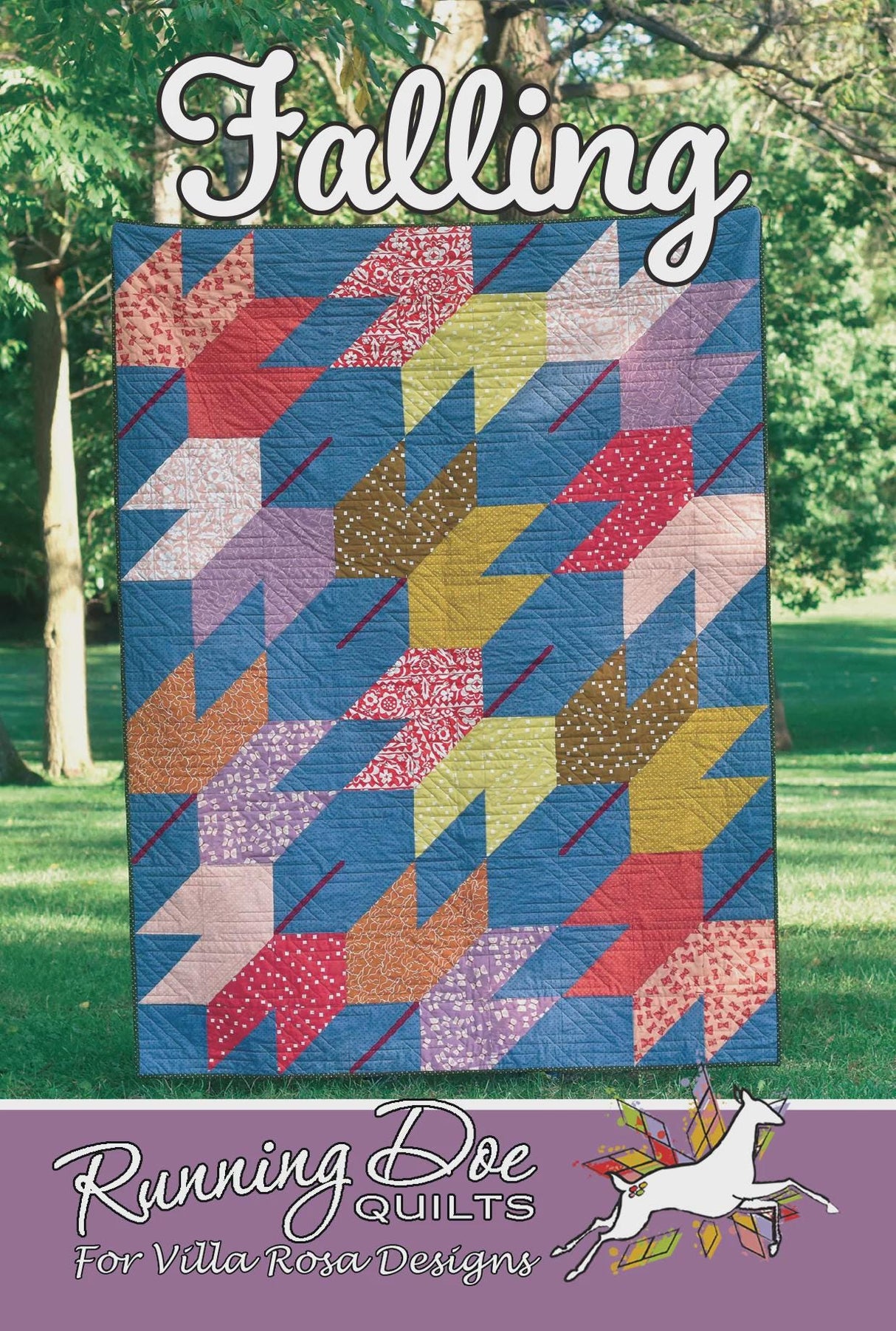 Falling Quilt Pattern Villa Rosa Designs Finished 54 x 72