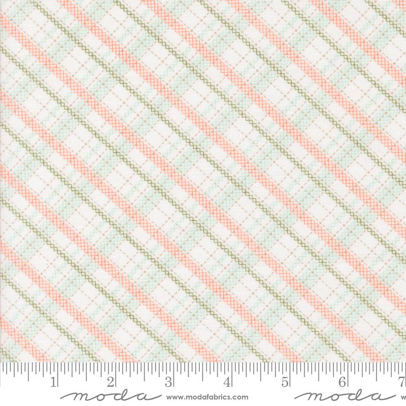 a close up of a ruler with a plaid pattern on it