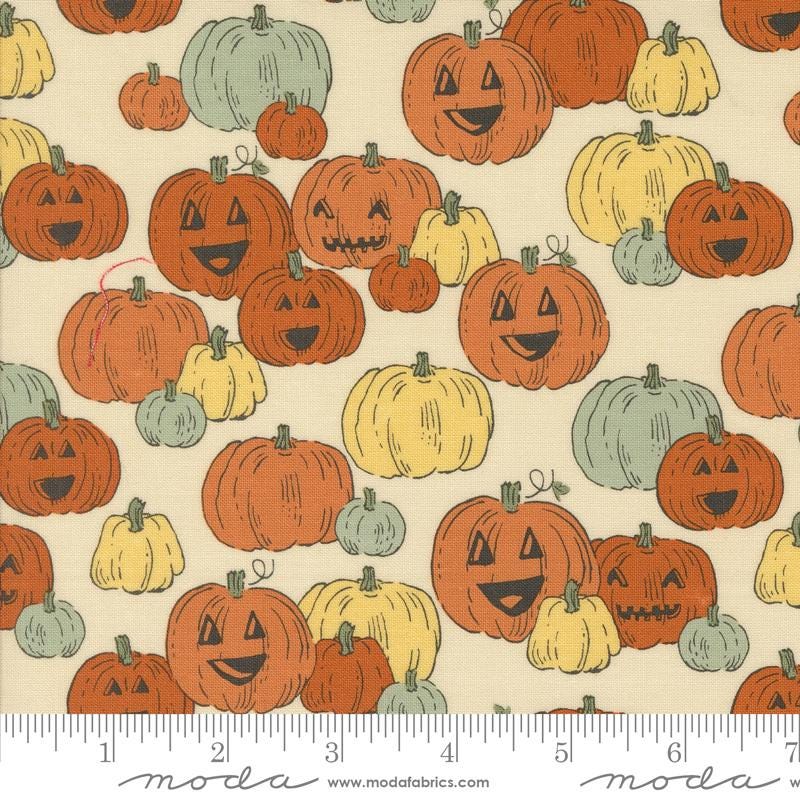 a white background with a lot of pumpkins on it