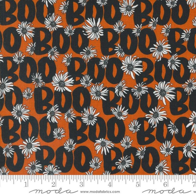 Noir Boo Pumpkin Yardage 11544-14 by Alli K Design Sold in 1/2 yard increments