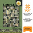 Limerick Quilt Pattern Only - INSTANT DIGITAL DOWNLOAD - By Villa Rosa Designs Size 42" x 53"