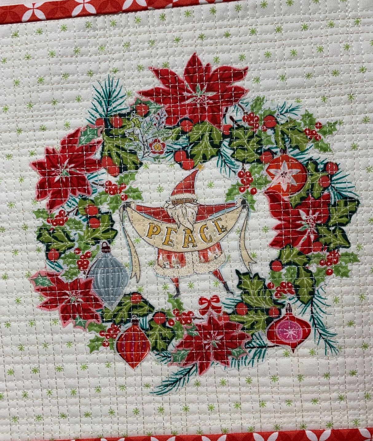 Whatevers! #52 Wreath pattern by Laura Heine Pattern makes collage quilt that measures 8 x 8