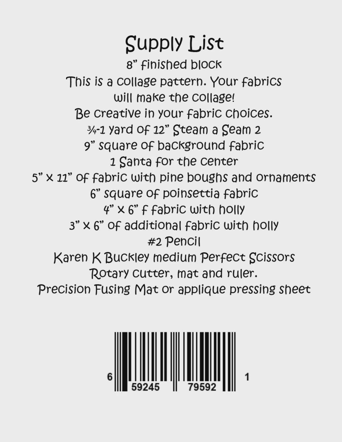 Whatevers! #52 Wreath pattern by Laura Heine Pattern makes collage quilt that measures 8 x 8