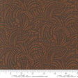 a close-up view of a fabric with a repeating pattern of brown leaves and branches, creating a textured and visually interesting design.