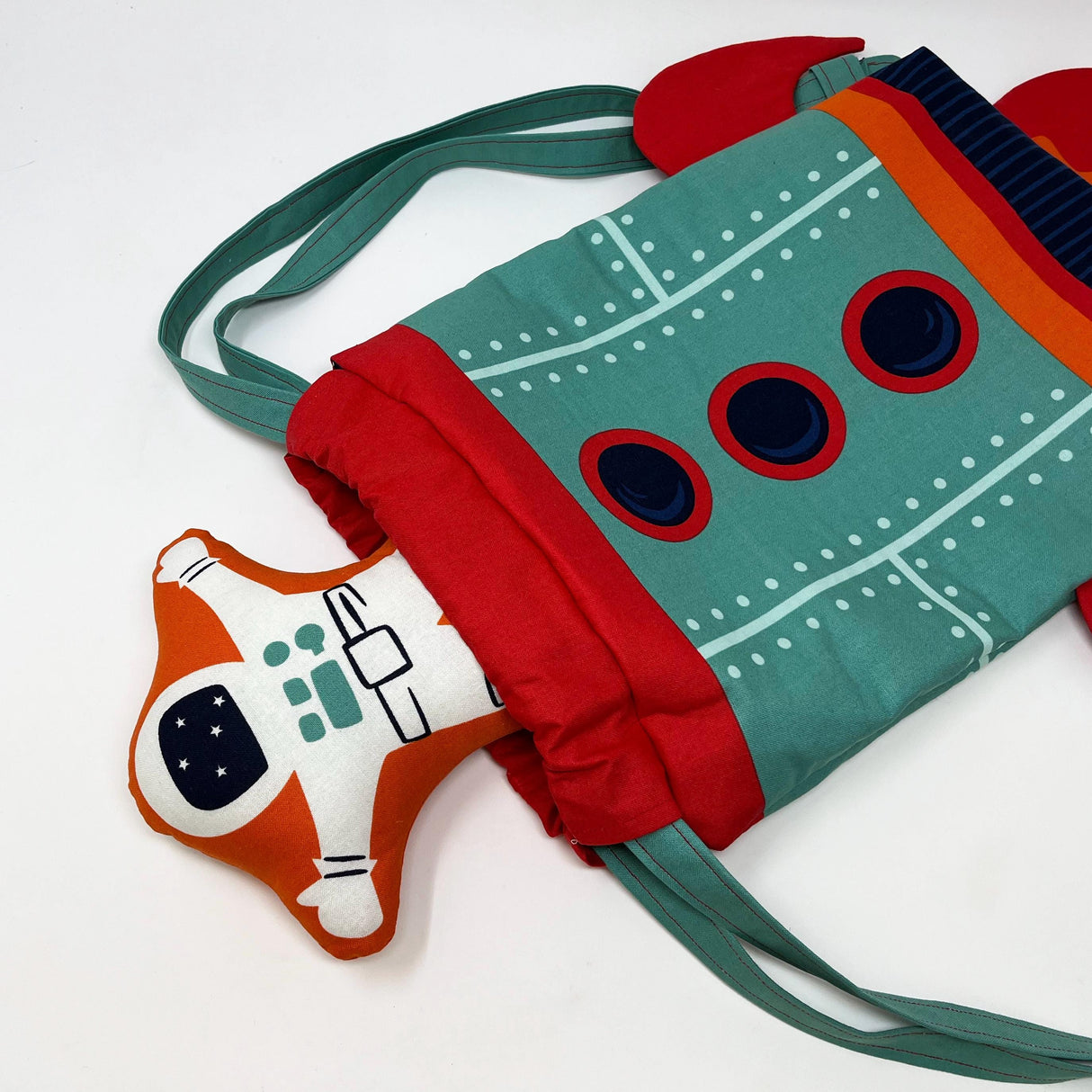 Backpack 36" x 60" Rocket Panel Only Multi 20957 11 Makes 1 Backpack & 1 Stuffy Astronaut By Stacy Iest Hsu for Moda, Not a finished Product