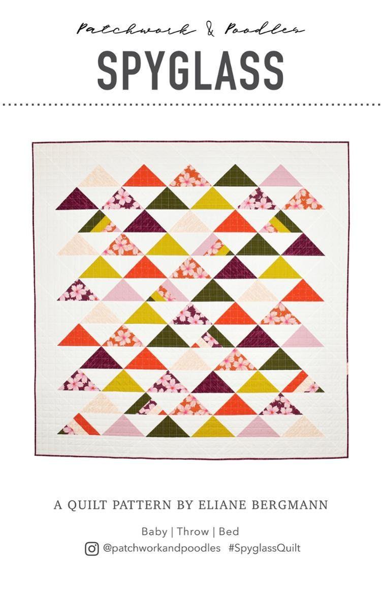 Spyglass Quilt Pattern by Patchwork and Poodle, Elaine Bergman Multiple sizes
