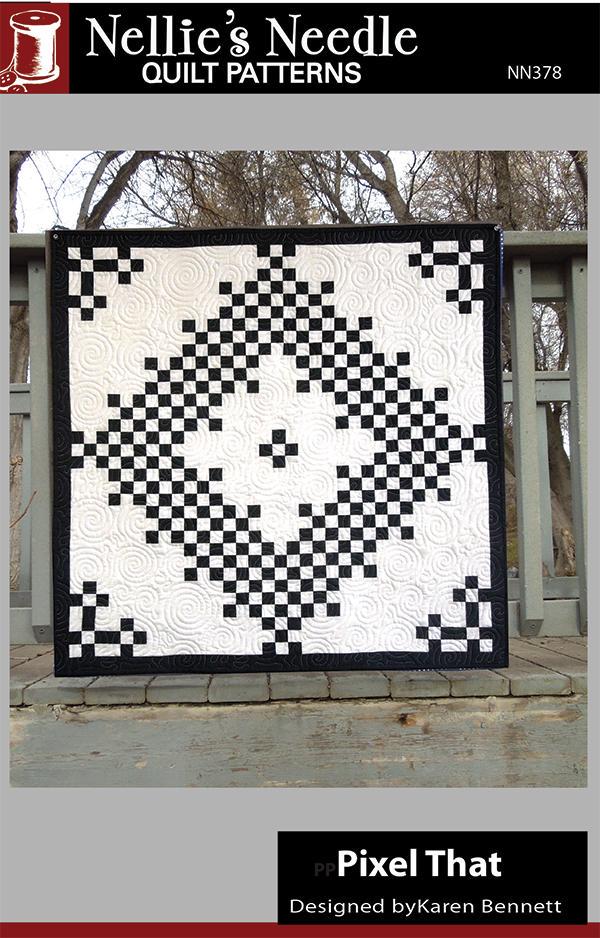 Pixel That Quilt Pattern NN378 From Nellie's Needle Quilt Patterns Designed By Karen Bennett