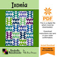 Ixonia Quilt Pattern Only - INSTANT DIGITAL DOWNLOAD - From Rachelle Handmade for Villa Rosa Designs Size 48" x 60"