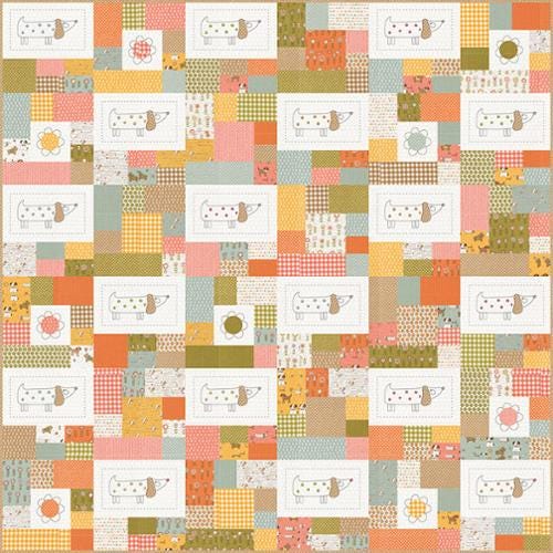 Puppy Chow Pattern Only P323 by Sweetwater pattern Finished Size 48 x 48 inches