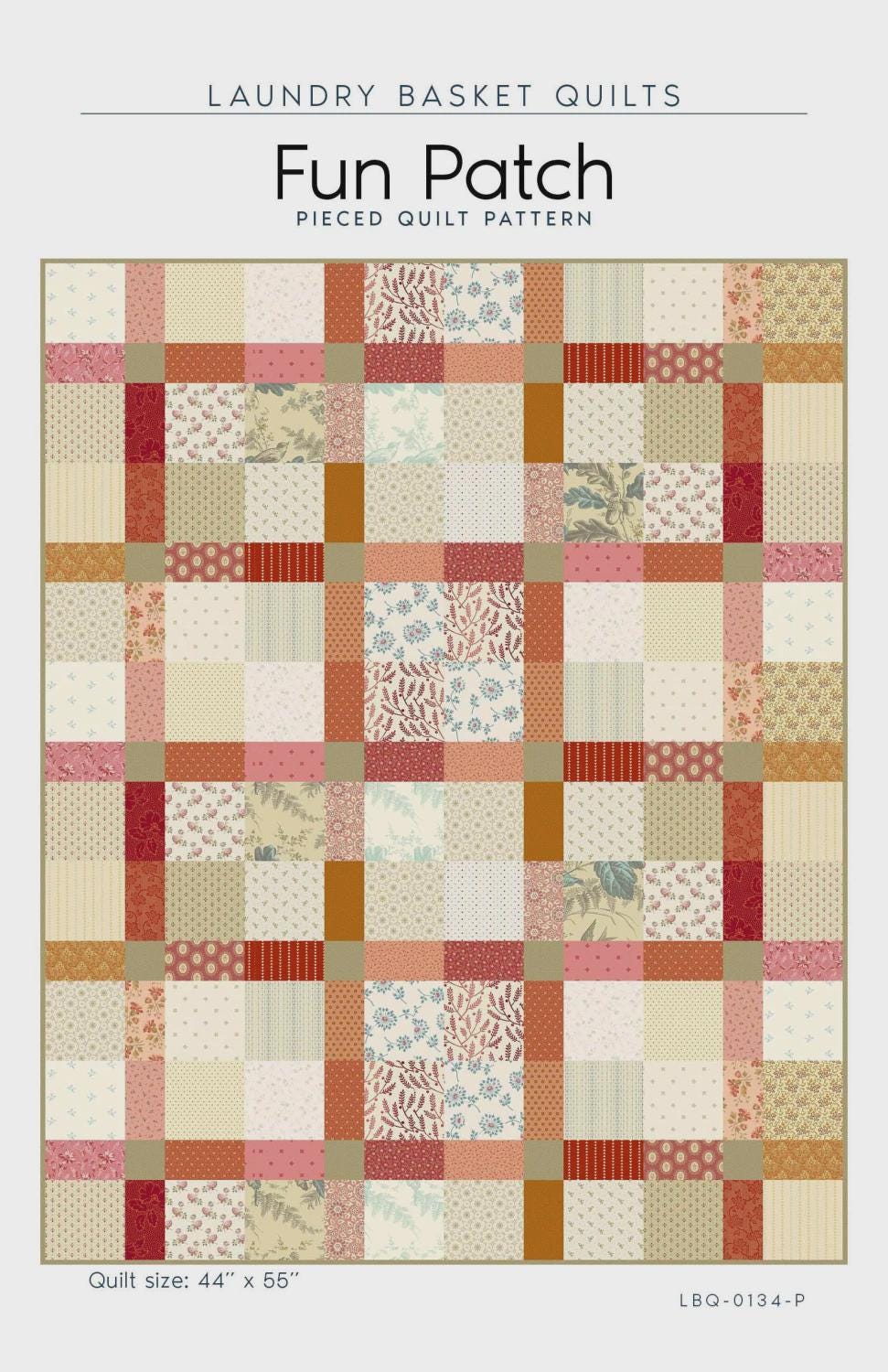 Fun Patch Pieced Quilt Pattern by Laundry Basket Quilts LBQ-0134-P