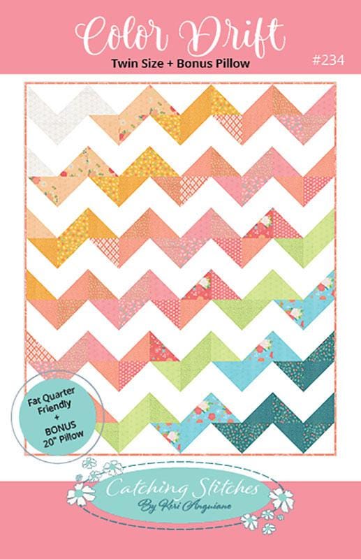 Color Drift Quilt Pattern CST234 by Keri Anguiano from Catching Stitches