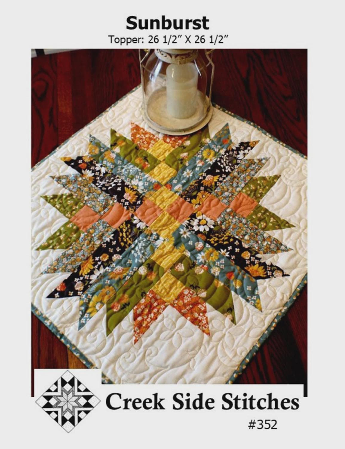 Sunburst CSS352 From Creek Side Stitches two sizes