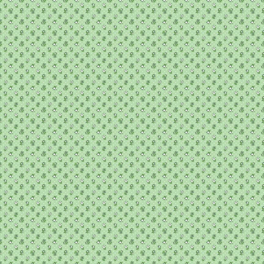 a repeating pattern of small green dots on a light green background.
