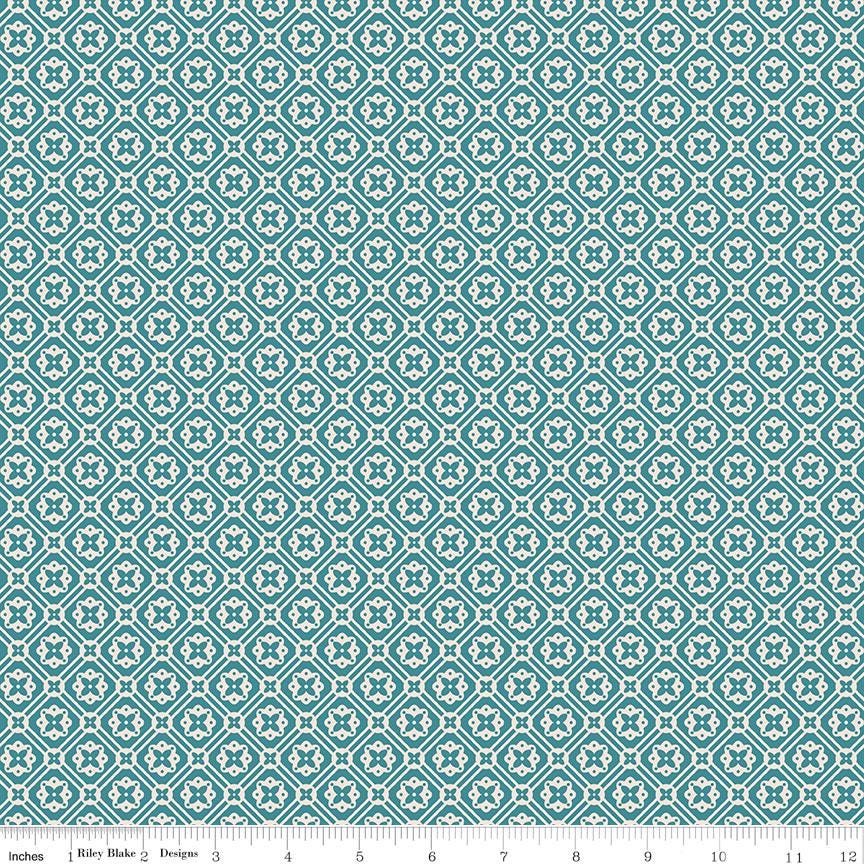 Farmers Daughter Dolly Raindrop C17169-Raindrop by Lori Holt for Riley Blake Sold in 1/2 yard increments
