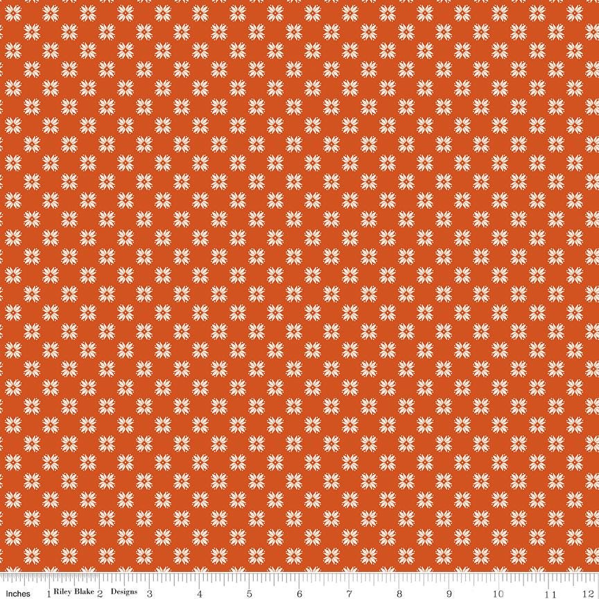 Farmers Daughter Quilting Pumpkin C17176-Pumpkin by Lori Holt for Riley Blake Sold in 1/2 yard increments