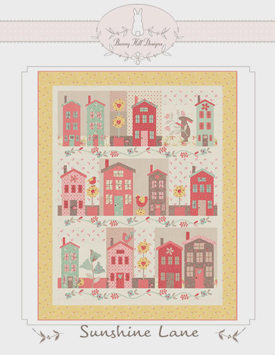 Sunshine Lane SKU BHD2210 Applique Quilt Pattern, by Bunny Hill Designs