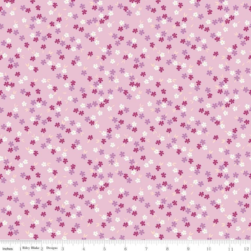 Homage Ditsy Floral Lavender Sold In 1/2 Yard Increments Cut Continuously