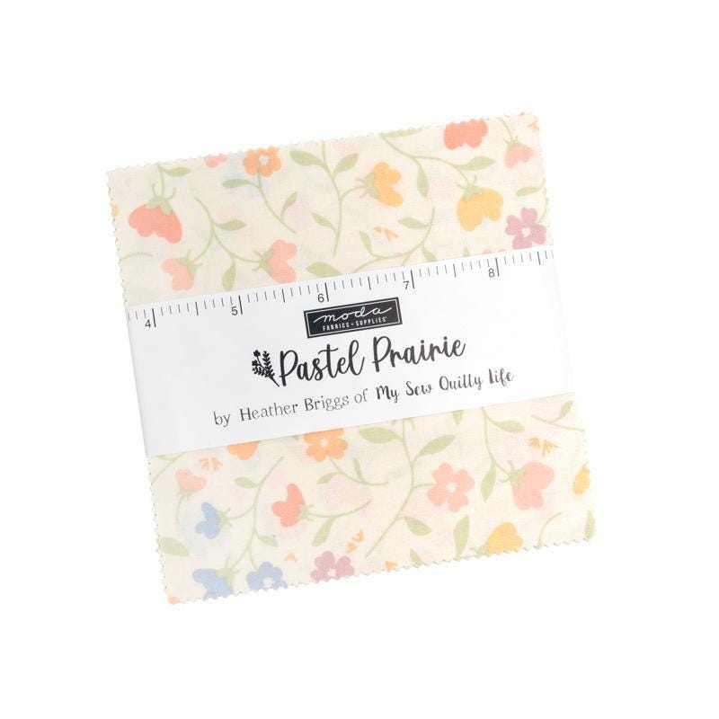 Pastel Prairie 5" Charm Pack 31780PP By Gingiber for Moda Fabrics