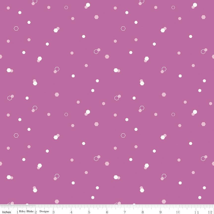 Homage Hexi Fuchsia Sold In 1/2 Yard Increments Cut Continuously