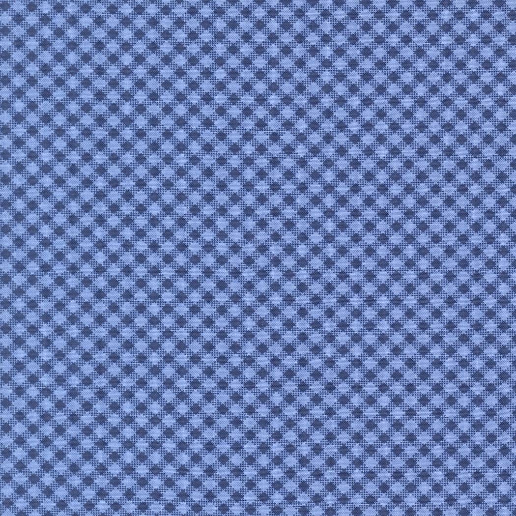 a blue and white checkered pattern with a repeating diagonal grid-like design.