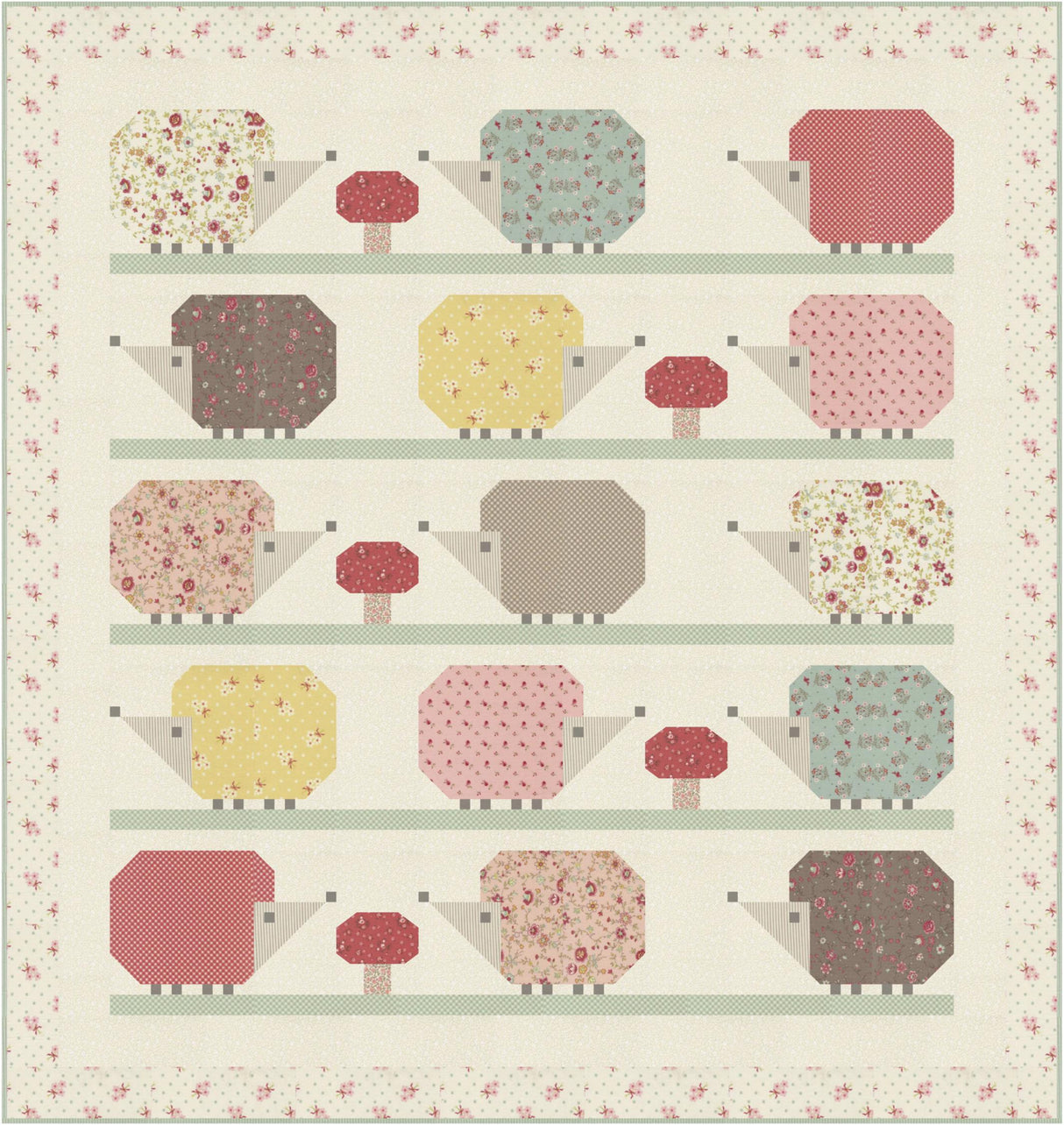 Pincushion Friends Quilt Kit WS102kit final size 51" x 54" Skill Level Confident Beginner