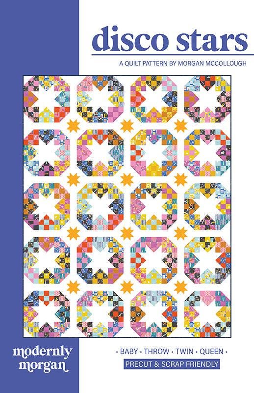 Disco Stars MM-031 PAPER Quilt Pattern for Modernly Morgan
