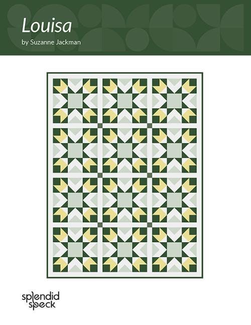 Hester Quilt Paper Pattern SS235 by Suzanne Jackman for Splendid Speck 3 sizes Baby, Throw and Queen
