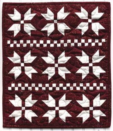 Lil' Sweater Weather Paper Mini Quilt Pattern by Running Doe for Villa Rosa Designs 16" x 19"