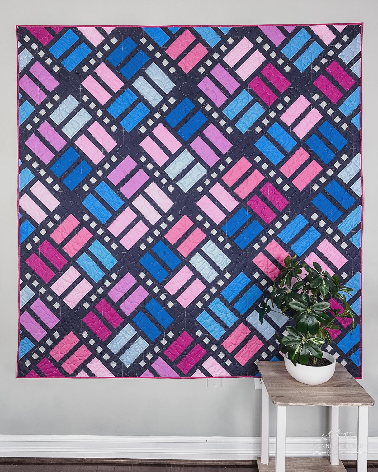 Weavers Cottage Quilt Pattern by Running Stitch Quilts Includes 3 sizes