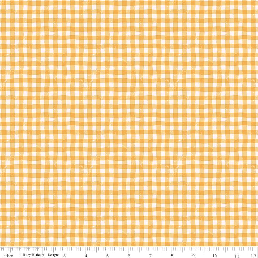a repeating pattern of a yellow and white checkered or gingham-like design.