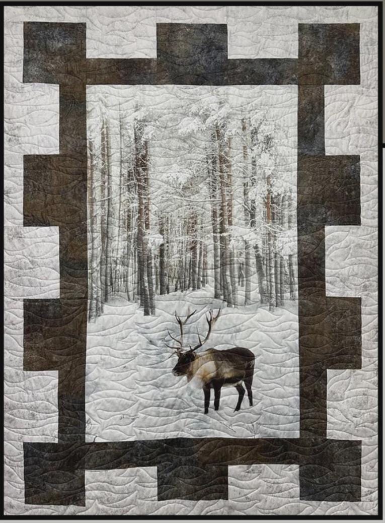 Jerky Quilt Pattern Card by Heidi Cook for Villa Rosa Designs finished size 43" x 60"