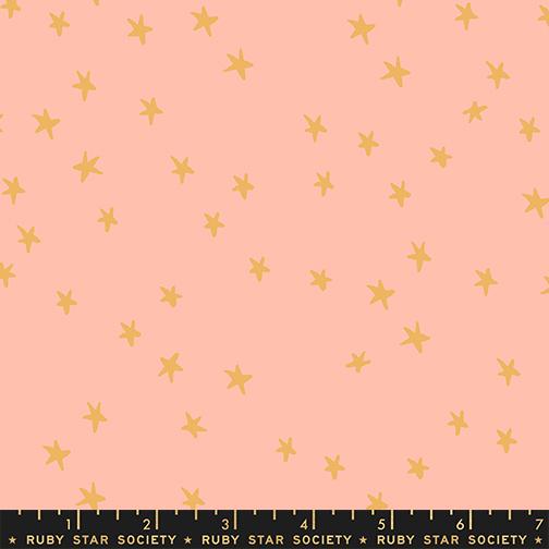 Starry New Peach by Alexia Abegg RS4109-68 for Ruby Star Society Sold in 1/2 yard increments