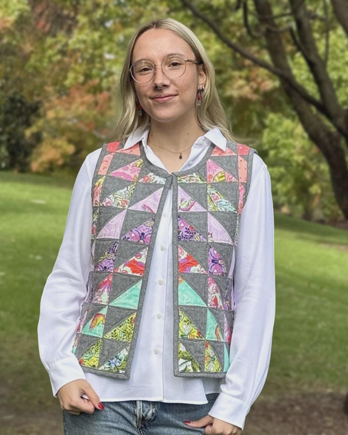 Britney Vest Pattern - MM197L by Melly and Me 3 variations Sizes XS-XXXXL