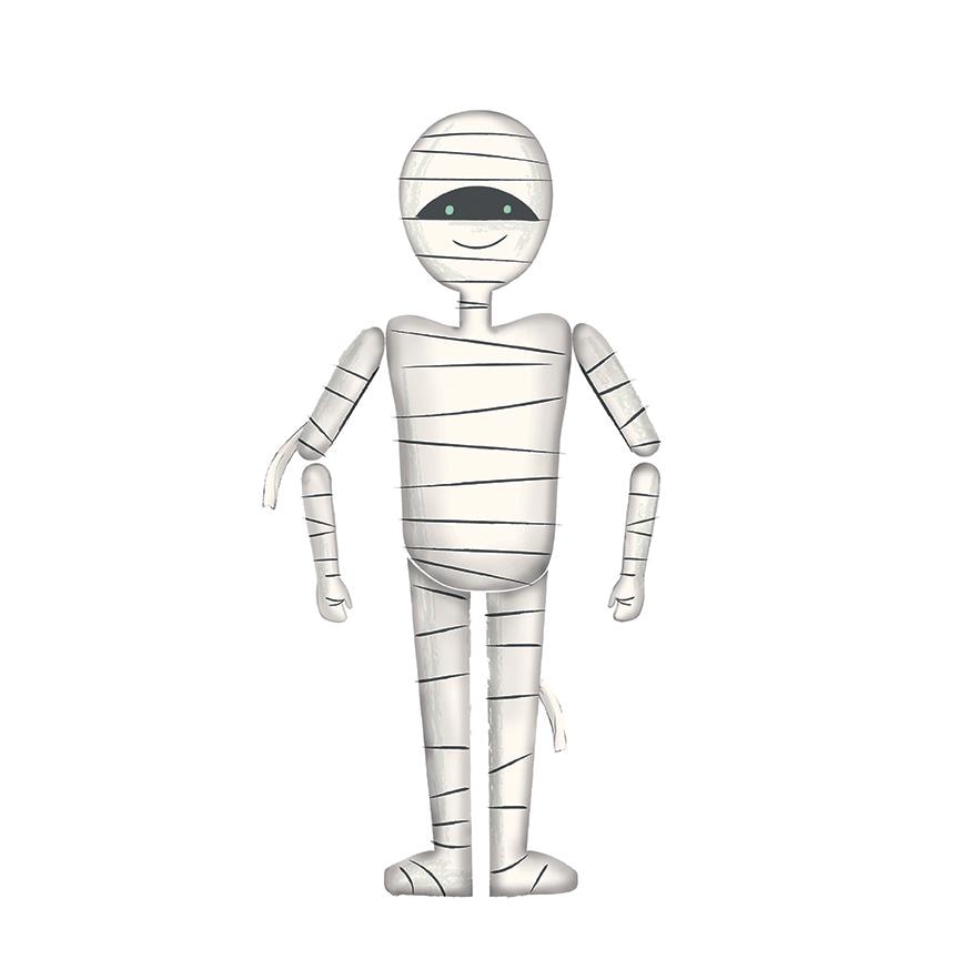 Frank and Friends 35 1/2" x 43 1/2" Mummy Panel