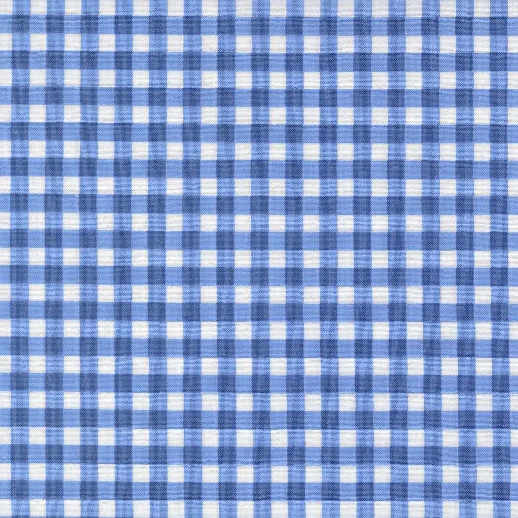 a repeating pattern of blue and white squares, creating a checkered or gingham-like design.