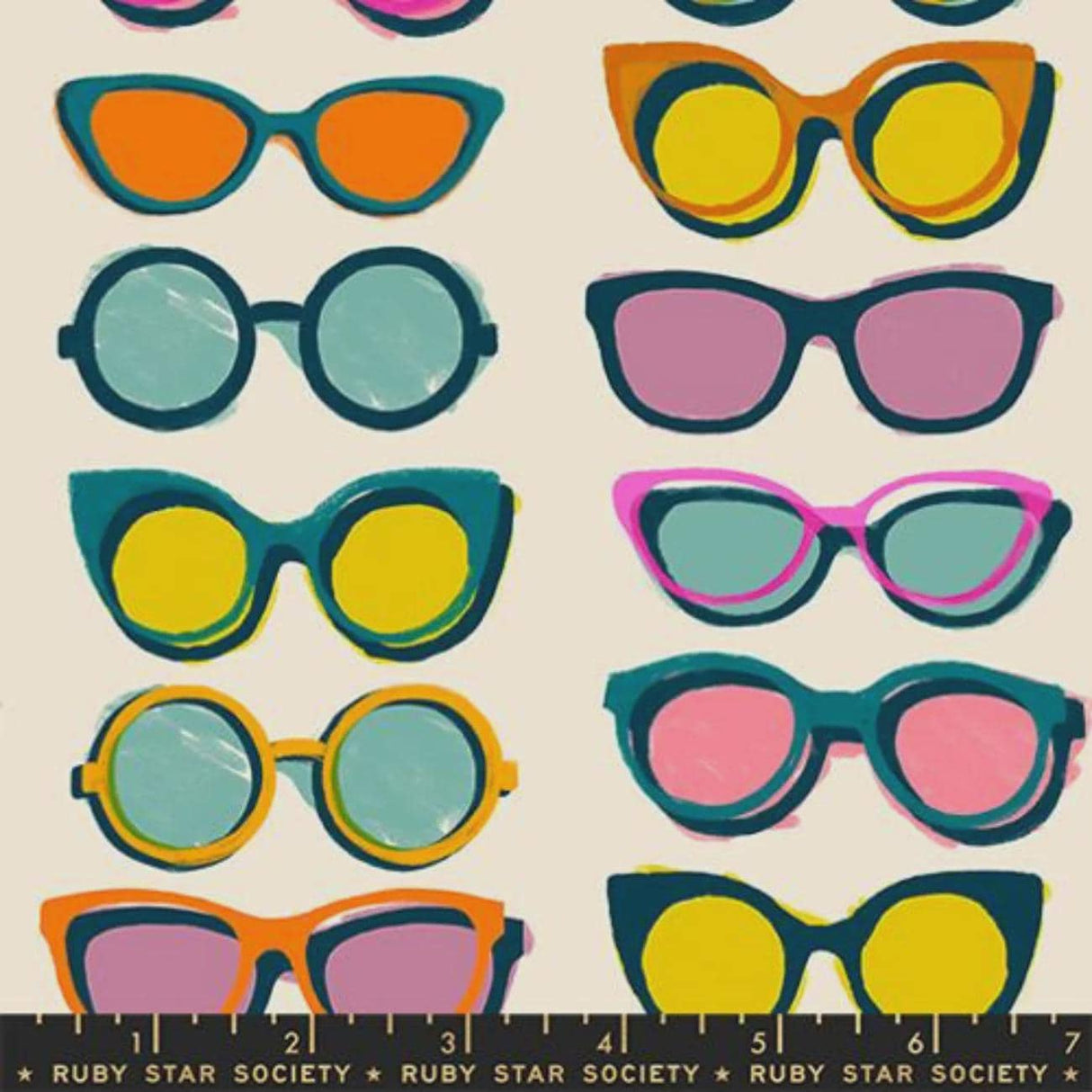 Poolside Too Poolside Shade Sunglasses Natural Ruby Star Society RS5200-11 Sold in 1/2 yard increments